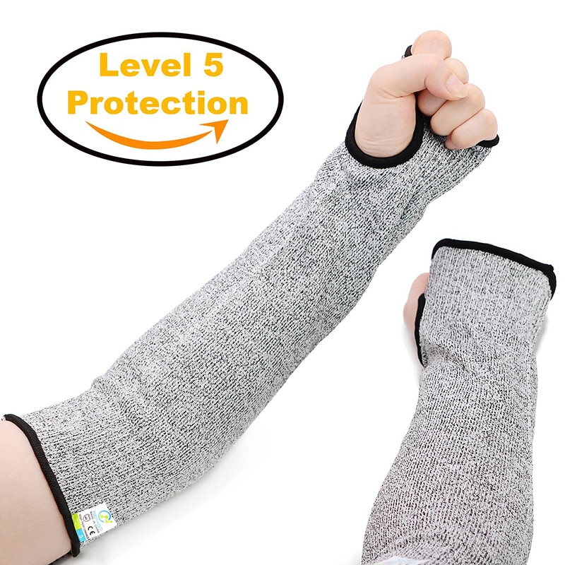 NEW ׷ Ƽ      ȣ Ϲ 尩 ۾  ȣ  laborgloves/NEW Grey Safety Cut Heat Resistant Sleeves Arm Guard Protection Armband Gloves Workp